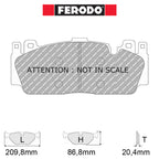 Ferodo - Kit pastiglie freno (FCP4712) - BMW M5 412-441 kw (F10) - Front - Ravasicorse