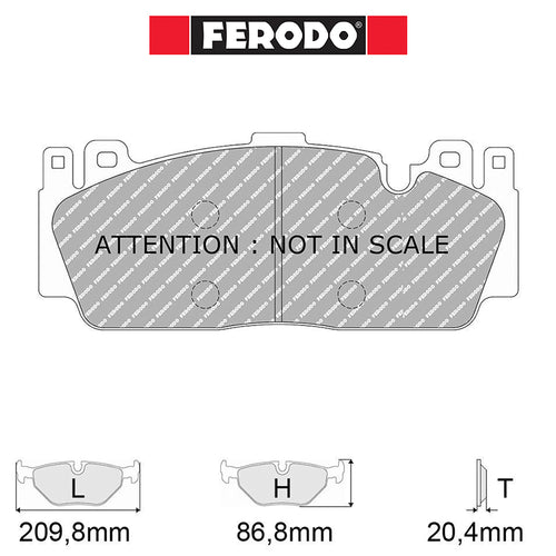 Ferodo - Kit pastiglie freno (FCP4712) - BMW M5 412-441 kw (F10) - Front - Ravasicorse