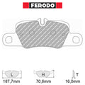 Ferodo - Kit pastiglie freno (FCP4713) - Ravasicorse