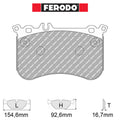 Ferodo - Kit pastiglie freno (FCP4806) - Mercedes A 45 AMG (W176) - Front - Ravasicorse