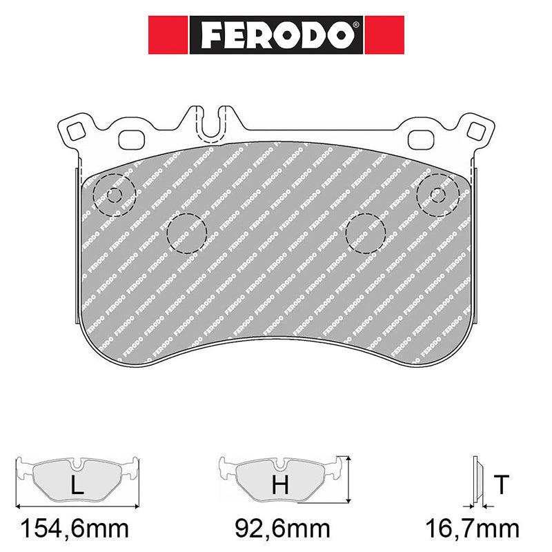 Ferodo - Kit pastiglie freno (FCP4806) - Mercedes A 45 AMG (W176) - Front - Ravasicorse