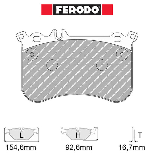 Ferodo - Kit pastiglie freno (FCP4806) - Mercedes A 45 AMG (W176) - Front - Ravasicorse