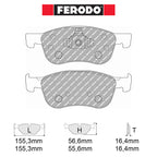 Ferodo - Kit pastiglie freno (FCP4816) - Ford Fiesta ST Mk7 1.5T Ecoboost 200 HP - Front - Ravasicorse