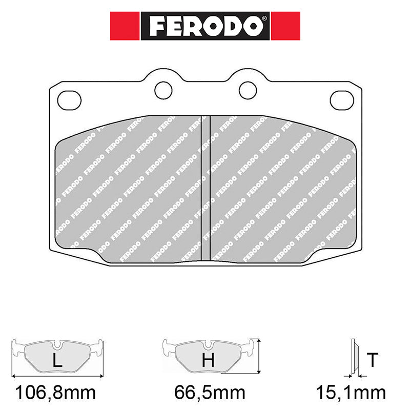 Ferodo - Kit pastiglie freno (FCP483) - Ravasicorse