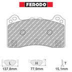 Ferodo - Kit pastiglie freno (FCP4830) - Ford Focus RS Mk3 2.3I RS Turbo 350 Hp - Front - Ravasicorse