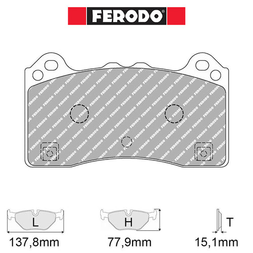 Ferodo - Kit pastiglie freno (FCP4830) - Ford Focus RS Mk3 2.3I RS Turbo 350 Hp - Front - Ravasicorse
