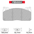 Ferodo - Kit pastiglie freno (FCP4835) - Ravasicorse