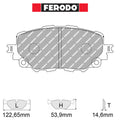 Ferodo - Kit pastiglie freno (FCP4873) - Ravasicorse