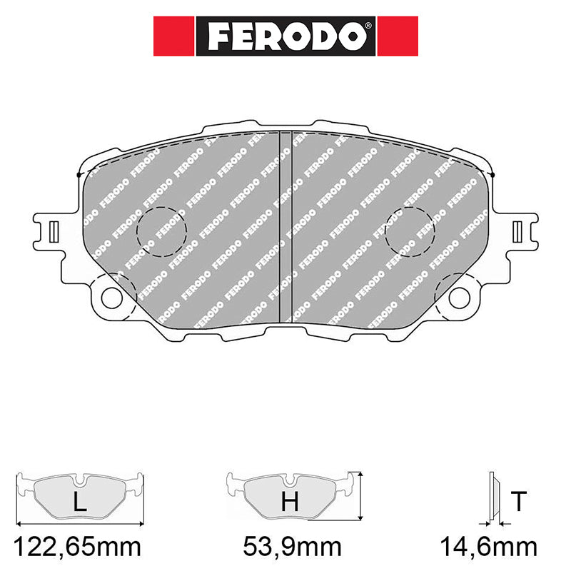 Ferodo - Kit pastiglie freno (FCP4873) - Ravasicorse