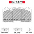 Ferodo - Kit pastiglie freno (FCP5030) - Ravasicorse