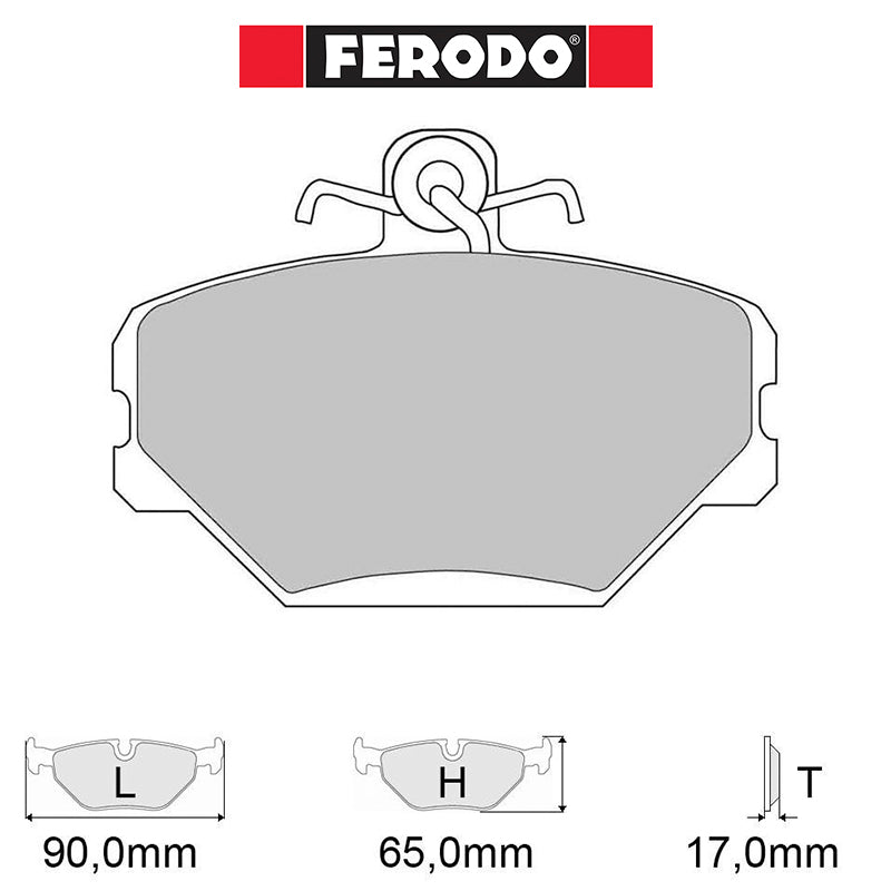 Ferodo - Kit pastiglie freno (FCP524) - Ravasicorse