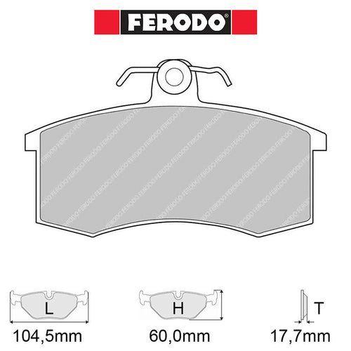 Ferodo - Kit pastiglie freno (FCP527) - Ravasicorse