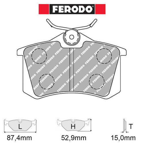 Ferodo - Kit pastiglie freno (FCP541) - Volkswagen Golf 3 2.0 8V / 16V GTI - Rear - Ravasicorse