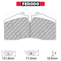 Ferodo - Kit pastiglie freno (FCP560) - Ravasicorse