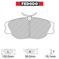 Ferodo - Kit pastiglie freno (FCP565) - Ravasicorse