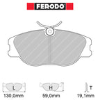 Ferodo - Kit pastiglie freno (FCP565) - Ravasicorse