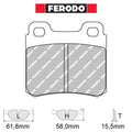 Ferodo - Kit pastiglie freno (FCP586) - Ravasicorse