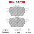Ferodo - Kit pastiglie freno (FCP590) - Ravasicorse