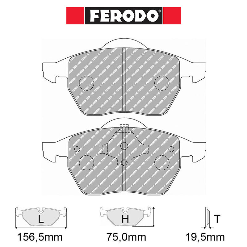 Ferodo - Kit pastiglie freno (FCP590) - Ravasicorse