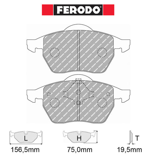 Ferodo - Kit pastiglie freno (FCP590) - Ravasicorse