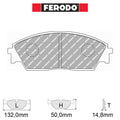 Ferodo - Kit pastiglie freno (FCP598) - Ravasicorse