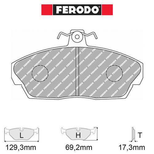 Ferodo - Kit pastiglie freno (FCP613) - Ravasicorse