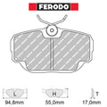 Ferodo - Kit pastiglie freno (FCP660) - BMW E30 325i - Front - Ravasicorse