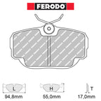 Ferodo - Kit pastiglie freno (FCP660) - BMW E30 325i - Front - Ravasicorse
