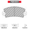 Ferodo - Kit pastiglie freno (FCP72) - Ravasicorse
