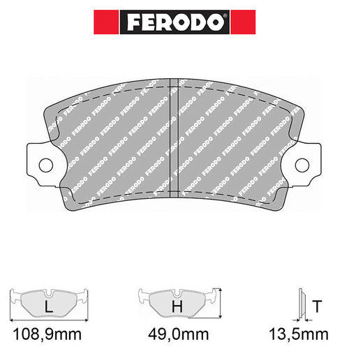 Ferodo - Kit pastiglie freno (FCP72) - Ravasicorse