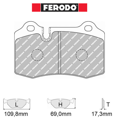 Ferodo - Kit pastiglie freno (FCP721) - Lancia Delta 2.0 HF Int. 16V Evo - Front - Ravasicorse