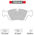 Ferodo - Kit pastiglie freno (FCP725) - Ravasicorse