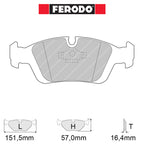 Ferodo - Kit pastiglie freno (FCP725) - Ravasicorse