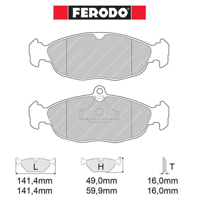 Ferodo - Kit pastiglie freno (FCP732) - Ravasicorse