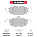 Ferodo - Kit pastiglie freno (FCP732) - Ravasicorse