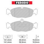 Ferodo - Kit pastiglie freno (FCP732) - Ravasicorse