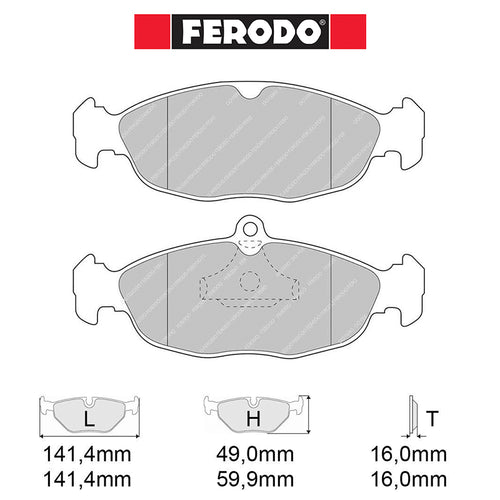 Ferodo - Kit pastiglie freno (FCP732) - Ravasicorse