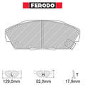 Ferodo - Kit pastiglie freno (FCP748) - Ravasicorse