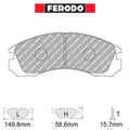 Ferodo - Kit pastiglie freno (FCP765) - Ravasicorse