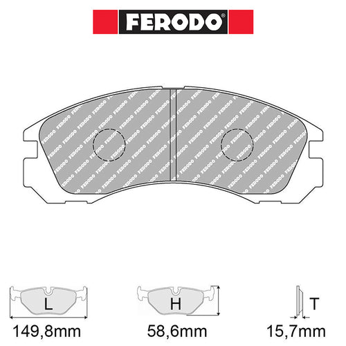 Ferodo - Kit pastiglie freno (FCP765) - Ravasicorse