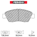 Ferodo - Kit pastiglie freno (FCP776) - Ravasicorse