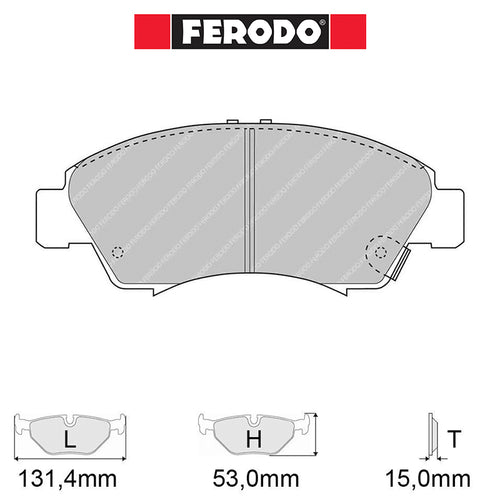 Ferodo - Kit pastiglie freno (FCP777) - Ravasicorse