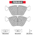 Ferodo - Kit pastiglie freno (FCP779) - BMW M5 (E34) - Front - Ravasicorse