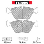 Ferodo - Kit pastiglie freno (FCP779) - BMW M5 (E34) - Front - Ravasicorse