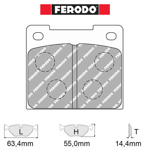 Ferodo - Kit pastiglie freno (FCP809) - Ravasicorse