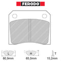 Ferodo - Kit pastiglie freno (FCP815) - Ravasicorse