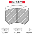 Ferodo - Kit pastiglie freno (FCP825) - Ravasicorse