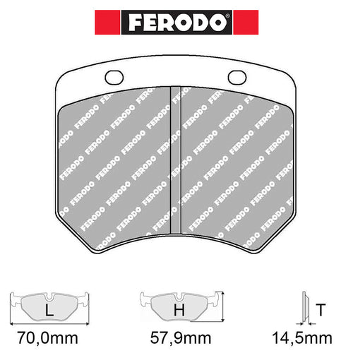 Ferodo - Kit pastiglie freno (FCP825) - Ravasicorse