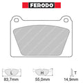 Ferodo - Kit pastiglie freno (FCP840) - Ravasicorse
