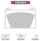 Ferodo - Kit pastiglie freno (FCP840) - Ravasicorse